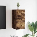 vidaXL Vegghengte TV-benker 2 stk røkt eik 30,5x30x30 cm