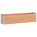 vidaXL Høybed Brun 150 x 30 x 36 cm WPC og Aluminium