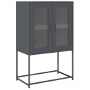  Highboard Antrasitt 68x39x107 cm Stål 8721158372109