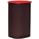Hübsch Amare krukke med lokk 26 cm burgunder/rød