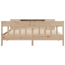  Seng med bokhylle uten madrass 180x200 cm heltre furu 3323173