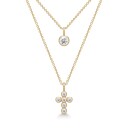 Julie Sandlau Diamond Cross Anheng 14 kt. Gull 0,15 ct. YG14-PD370 - Dame