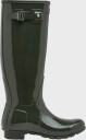 Hunter Womens Original Tall Gloss Boot   Khaki green   36