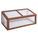 Kaldrammetre, minidrivhus 100 x 65 x 40 cm, drivhus med deksel, UV-beskyttelse, gjennomskinnelig kaldrammeboks, vintertett høybe
