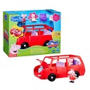 Peppa Pig Stor Rød Familiebil Lekesett med Figurer