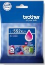 Brother LC552XLM magenta blekkpatron 1500 sider