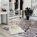 Wilton teppe   Zebra svart/hvit Størrelse: 290 x 390 cm