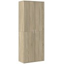  Highboard sonoma eik 70x35x180 cm konstruert tre