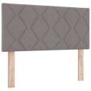  Sengegavl Diamond Blocks Design Taupe 90 cm Stoff