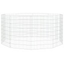 Vidaxl Kaninbur Med 10 Paneler 54X80 cm Galvanisert Jern