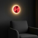 Loomba vegglampe 20 cm rund - Rød