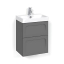 Macro Design Crown Servantskap 2 Skuff- med Light 70 Servant Antrasitt / 45cm Shape
