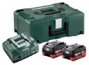 Metabo LiHD batterisett 2 x 18V 5,5Ah med lader og MetaLoc-deksel