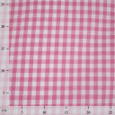 10 mm Ruter Rosa bomull