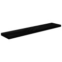 vidaXL Flytende vegghylle h?yglans svart 120x23,5x3,8 cm MDF