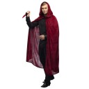 Vinrød Velour Kappe 170 Cm