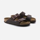 Birkenstock Men's Arizona Oiled Nubuck Leather Soft Footbed Regular 40 Man