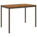 vidaXL Hagebarbord NAARDEN Naturlig og Kaffe 147 x 88,5 x 105 cm