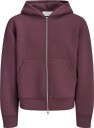 Jack & Jones Jcolegacy Sweat Scuba Zip Hood Noos   Burgundy   XL