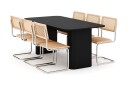 Scandinavian Choice Kopparbo Spisebord 160 220 cm Forlengbart med 6 stk Build Matstkolar Svart