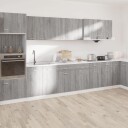 vidaXL Underskap med skuff gr? sonoma 50x46x81,5 cm konstruert tre
