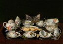 A Tea Set With A Cat Plakat Plakat / 30x40cm