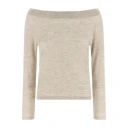 Max Mara Dame Strikkevarer Beige XL,