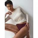 Triumph Pretty Micro Tai   Burgundy   XS