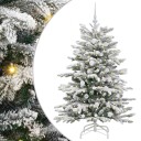  Kunstig sammensatt juletre Hvit 150 cm PE og PVC