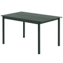 Muuto Linear Steel Spisebord 140X75 cm Dark Green