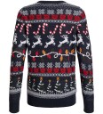Jack & Jones Jjxmas Santa Strikkegenser Junior Marineblå 164