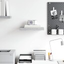 vidaXL Flytende vegghylle betonggr? 40x23x3,8 cm MDF