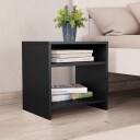 vidaXL Nattbord 2 stk svart 40x30x40 cm sponplate