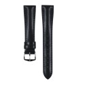 HIRSCH Siena Tuscan Leather Watch Strap Black