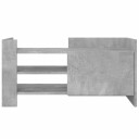  TV-benk betonggrå 80x35x40 cm konstruert tre 848370
