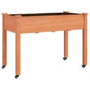vidaXL Plantekasse med foring brun 118x59x80 cm heltre gran