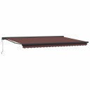  Automatisk uttrekkbar markise brun 500x300 cm