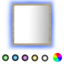vidaXL LED Badespeil 40x8,5x37 cm sponplate sonoma eik