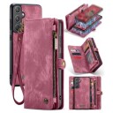 Samsung Galaxy A55 Caseme 008 2-i-1 Multifunksjonell Lommebok-deksel Rød