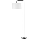 Northio Gulvlampe Til Stuen I Moderne Sort Metall Med Lampeskjerm Og 180 Cm Kabel 64 X 38 163,5 Aosom