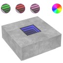 Salongbord med Infinity LED betonggrå 100x100x40 cm 3284045