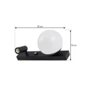Lindby - Larcie LED Utendørs Vegglampe w/Sensor Svart/Hvit