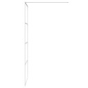 Dusjvegg hvit 80x195 cm klart ESG-glass