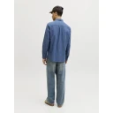 Jack & Jones Jjesummer Linen Blend Shirt L/S Sn Blue L