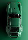 Porsche 911 Grønn Plakat Plakat / 21x30cm