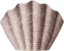 Dusty Deco   Concha Vase Fluted Grey Medium Vaser Edin & Lina Kjellvertz Grå