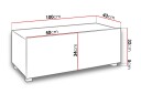 Tessan TV benk 100 cm Liten   Hvit