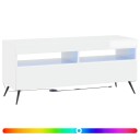 vidaXL LED TV skap Høgglans hvit Konstruert tre
