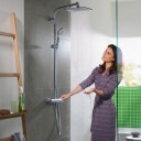 Hansgrohe Crometta E 240 1jet 240x240 mm, EcoSmart, Krom