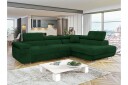 Gabina Sofa med Sjeselong 3 seter   Grønn